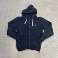 POLO RALPH LAUREN Hoodie Sweatshirt Gr. M Kapuzenpullover Sportjacke 11613 Blau