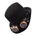 Steampunk-Zylinder mit Brille, Halloween-Partyhut, Cosplay-Hut für