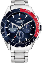 Tommy Hilfiger Multi Zifferblatt Quarz Uhr Für Herren Mit Silbernes Edelstahlarm