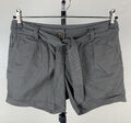 QUECHUA Damen Gr. S Stretch Shorts 97% Baumwolle grau kurze Sommerhose 808