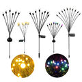 1-5X LED Solar Lichter Firefly Outdoor Landschaft Feuerwerk Rasen Garten Lampen