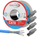 Cat 8 Verlegekabel Netzwerkkabel CAT 8.1 Kabel Ethernet LAN Cat8 RJ45 Stecker