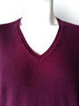 CHARTER CLUB CASHMERE LUXURY Pullover L 100% Kaschmir BURGUND WEIN ROT Top Zusta