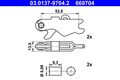 Zubehörsatz Feststellbremsbacken Spreizschloss ATE 03.0137-9704.2 für MERCEDES 2