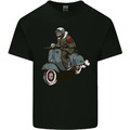 T-Shirt Roller Schädel Biker Motorrad MOD Herren Baumwolle T-Shirt Top