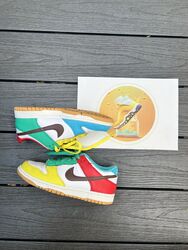 NIKE DUNK LOW SE GS FREE 99 WHITE MULTI UK 5,5 US 6Y EU 38,5 | 100% AUTHENTIC