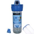 auswaschbarer Mehrweg Wasserfilter Lamellen Filtergehäuse 10 Zoll 1"IG - 20µ NEU