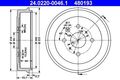 ATE Set 2x Bremstrommel für Peugeot Citroen Toyota 2005-> 24.0220-0046.1