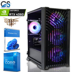 RTX 4060 Gaming PC - Intel Core i5 12400F 4.4Ghz, 32GB RAM, 1TB M.2, Wins 11 Pro