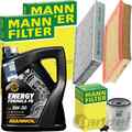 MANN INSPEKTIONSPAKET+MANNOL 5W-30 ÖL passend für FORD FOCUS C-MAX 1.6-2.0+Ti