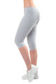 Damen 3/4 Leggins Capri-Leggings kurz Baumwolle-mix Sporthose Yoga36 38 40 42 44