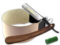 Herren Rasiermesser Set mit Solingen Paste und Breitem Profi Streichriemen INRW