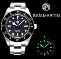 SAN MARTIN 40mm Vintage Diver SN0008-G-C Automatik NH35 Saphirglas Keramik BB58