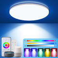 24W LED Deckenlampe WIFI Smart Deckenleuchte RGB App Fernbedienung Dimmbar