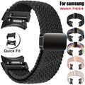 20mm Geflochten Nylon Armband für Samsung Galaxy Watch 7 FE 6 5 4 Classic 40-47