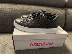 Graceland Sneaker Nieten Schwarz Gr 38 Wie Neu