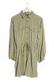 ZARA Hemdblusenkleid Damen Gr. DE 36 khaki Casual-Look