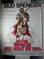 HECTOR Der Ritter ohne Furcht und Tadel Bud Spencer Filmplakat A1 GEROLLT 1976