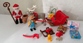 Playmobil Nikolaus Weihnachtsmann Santa Claus Rentier Schlitten Wichtel Geschenk