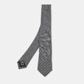 Boss by Hugo Boss Seidenkrawatte grau Punkte gemustert Jacquard