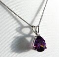  FEIN & GLAMOURÖS 4g Sterlingsilber 925 gestempelt Amethyst Edelstein Halskette