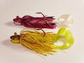 2 Stück Hot Lip Skirt Bait Jig 130g.und 16cm Twister VMC 10/0 Pilker Bleiköder