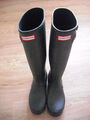 Hunter Wellington 40-41 Stiefel Gummistiefel grün-lila-schwarz Original Tall lan