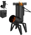 Rocket Stove Raketenofen Outdoor Mit Tragetasche, Gusseisen Kanonenofen Für Dutc