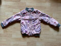 Jacke 128 Florale Bomberjacke Schmetterlinge Kinder Mädchen Jungen