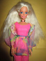 B1309) ALTE VINTAGE BARBIE MATTEL ALTER OVERALL+SCHUHE VOLL BEWEGLICHE GELENKE