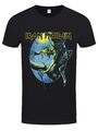 Iron Maiden Fear of the Dark oval Eddie Moon schwarzes Herren-T-Shirt