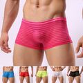 Sexy Männer Herren Slips Netz Mesh Transparent Für Boxer Shorts Unterwäsche