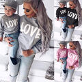 Familie Love Sweatshirt Mutter Tochter Kleidung Mama Sohn Outfits