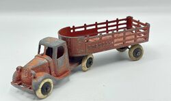 TootsieToy Pre-war 1930s Express Delivery Truck High Sided Trailer Tootsie Toys