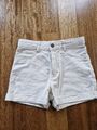 H&M Jeans Shorts Gr 140 kurze Hose Hotpants Beige Natur Weiß Mädchen w. NEU