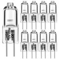 10x Halogen-Lampe Bi-Pin Stiftsockellampe G4 12V 5W 10W 20W Dimmbar Glühbirnen