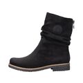 Rieker Damen Stiefel Schwarz Boots gefüttert 73560-00