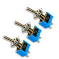 ✅3x Ein Aus Mini Kippschalter 2 Position Schalter On Off DIY AC 12V 6A 2Pin 250V