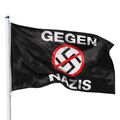 Flagge gegen Nazis - 90x150cm Fahne gegen Rassismus und Diskriminierung