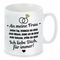 Herzbotschaft® Tasse mit Motiv: An meine Frau Liebe