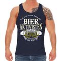 Herren Tank Top Muskelshirt Bier Aktivisten Kleb dich an der Theke fest Fun 