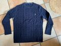 GANT Herren Zopfmuster Pullover 2XL blau XXL