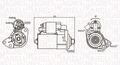 MAGNETI MARELLI ANLASSER STARTER 1,1kW passend für AUDI A3 TT FORD FOCUS GALAXY