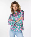 +NEU++ Esqualo Bluse mit schimmerndem Rosendruck Gr. 36/S Tunika Boho UVP 89€