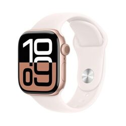 Apple Watch (Series 10 2024) Gps 42mm Rose Gold Aluminium Case με Light Blush...