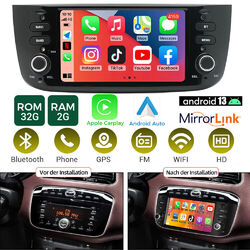 Android 13 Autoradio Carplay Für Fiat Grande Punto EVO 199 Linea 2012-2017 Navi