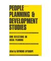 People, Planning and Development Studies: Some Reflections on Social Planning, P