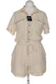 bershka Jumpsuit/Overall Damen Gr. L Baumwolle Leinen Crème Weiß #p2owzv2