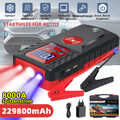 229800mAh Auto KFZ Starthilfe Jump Starter Ladegerät Booster Powerbank PKW 8000A