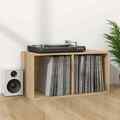 Vinyl Aufbewahrungsbox Holzwerkstoff Schallplatten Regal mehrere Farben vidaXL